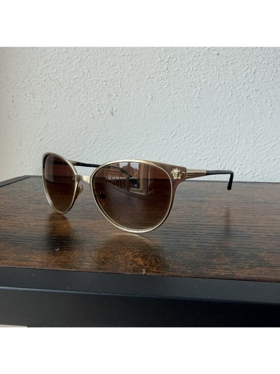 Versace Gold Medusa Round Cat Eye Women\'s Sunglasses 2168 main image 6